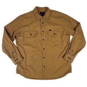 Filson Field Flannel Shirt in Nubuck Tan | Men's Sz L